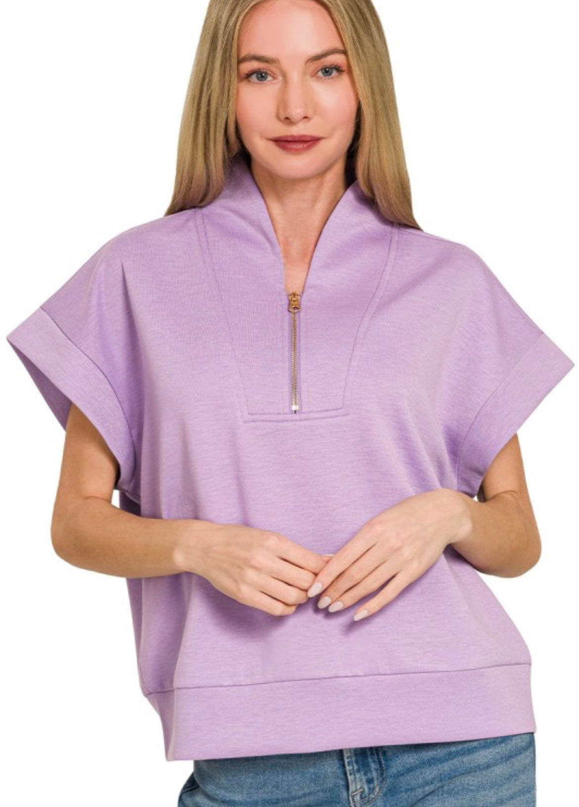 Scuba High Neck Half Zip Vest