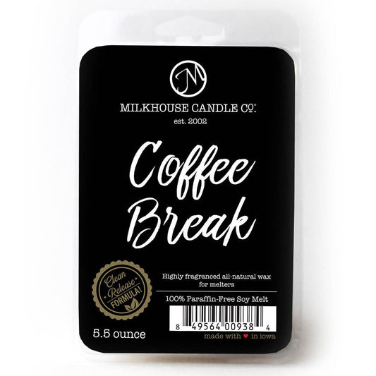 5.5 oz Scented Soy Wax Melts: Coffee Break, by Milkhouse
