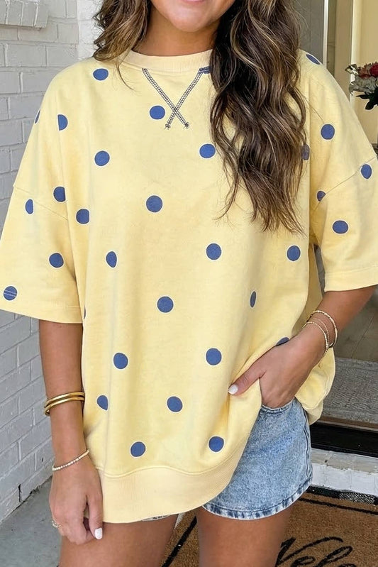 LAS Polka Dot Oversize Blouse (S-XL)