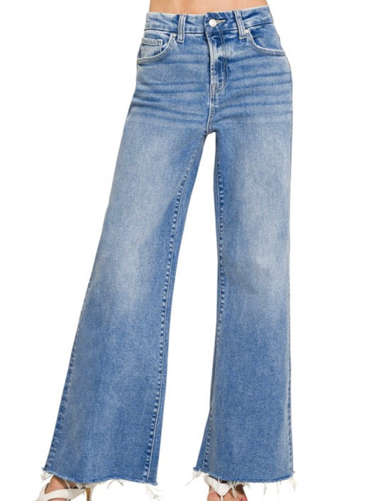 High Rise Flare Bottom Jeans