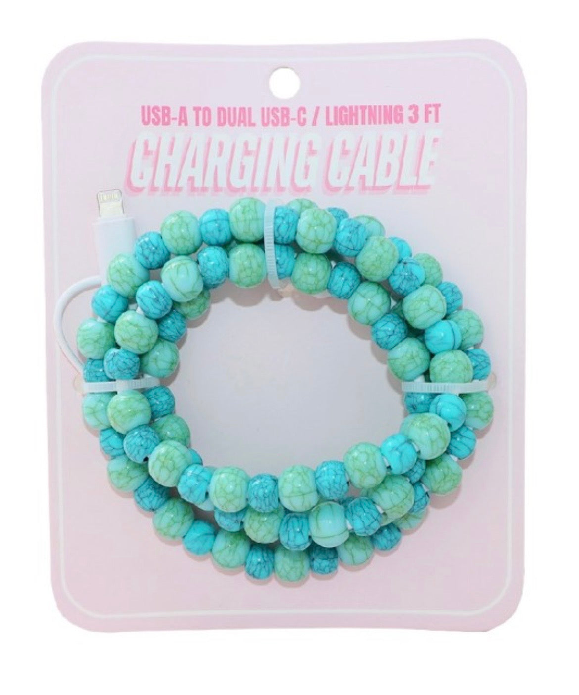 Beaded Dual USB Fast Charger