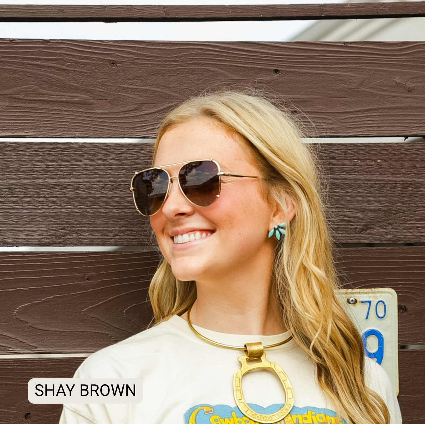 SHAY - Women's Polarized Large Hair Friendly Aviator