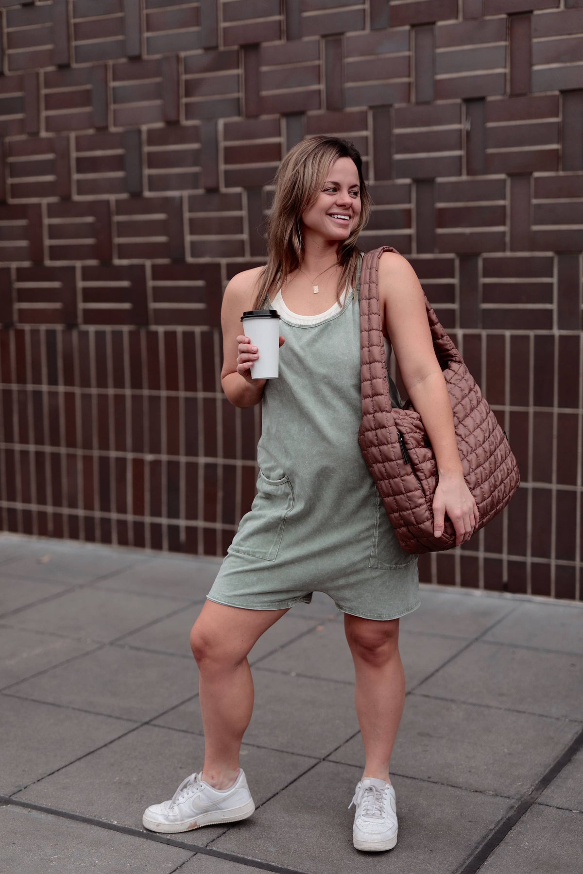 Tote Bag – On Cloud Nine Puffer Sling Purse - Espresso