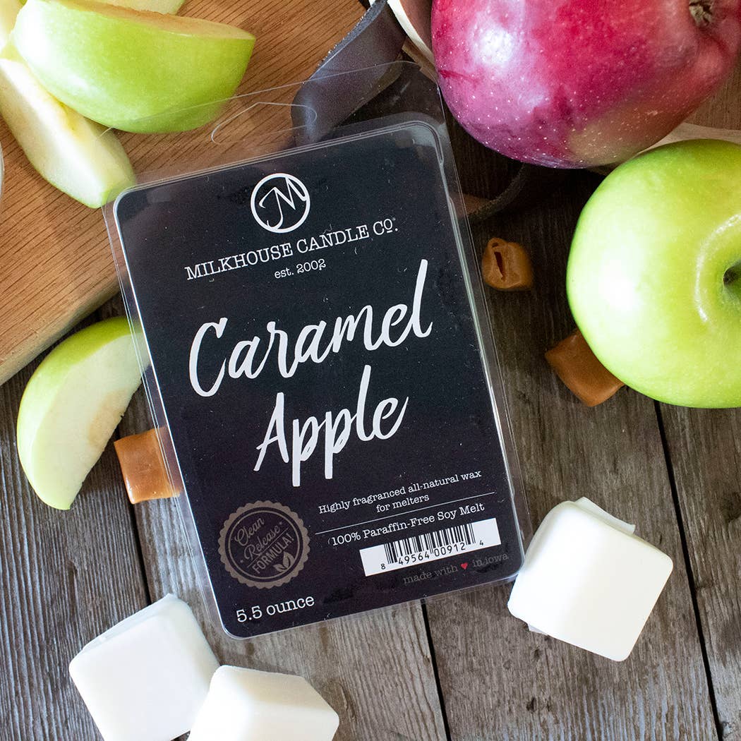 5 oz Scented Soy Wax Melts: Caramel Apple, by Milkhouse