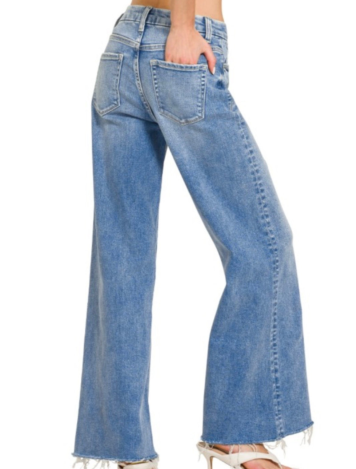 High Rise Flare Bottom Jeans
