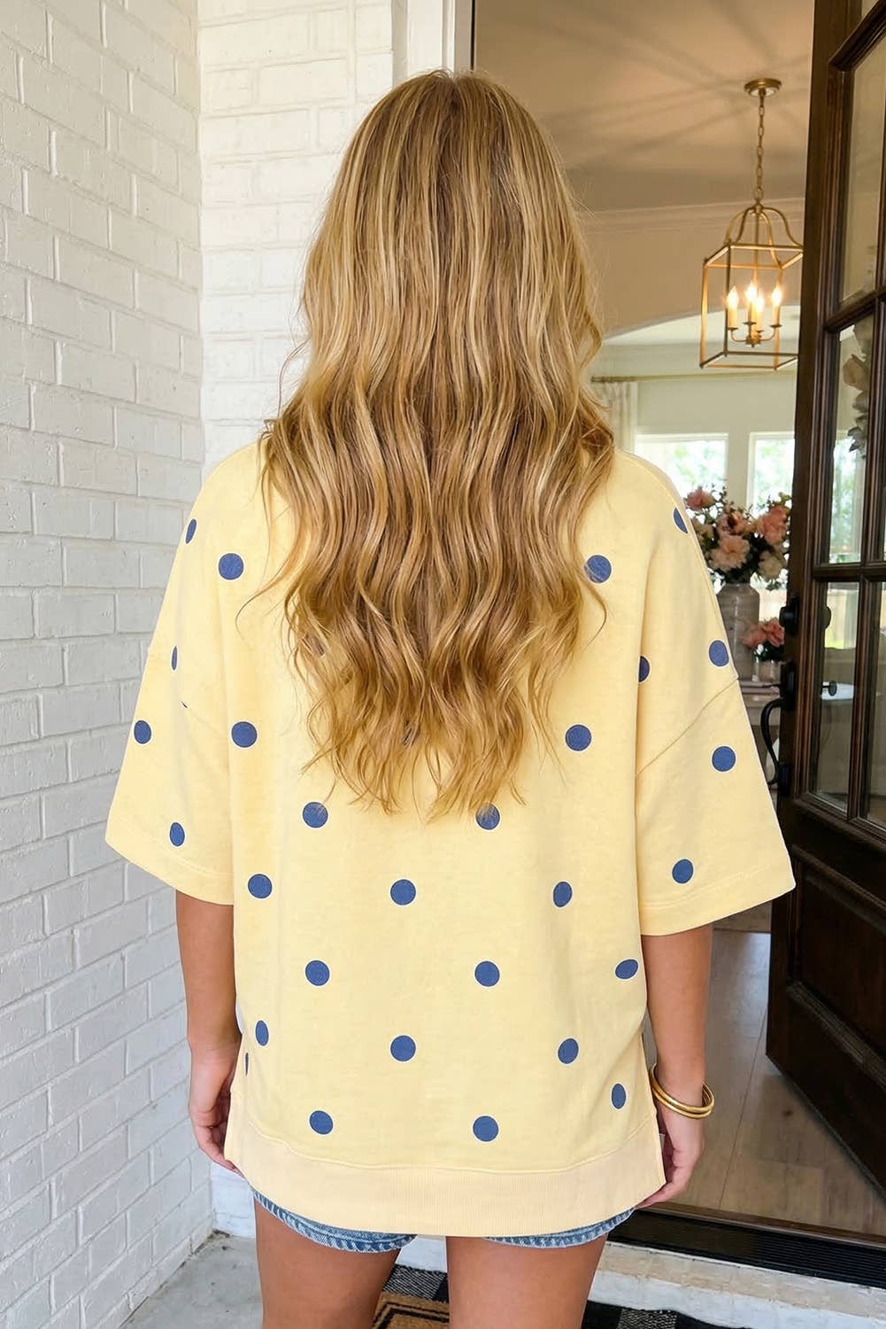 LAS Polka Dot Oversize Blouse (S-XL)