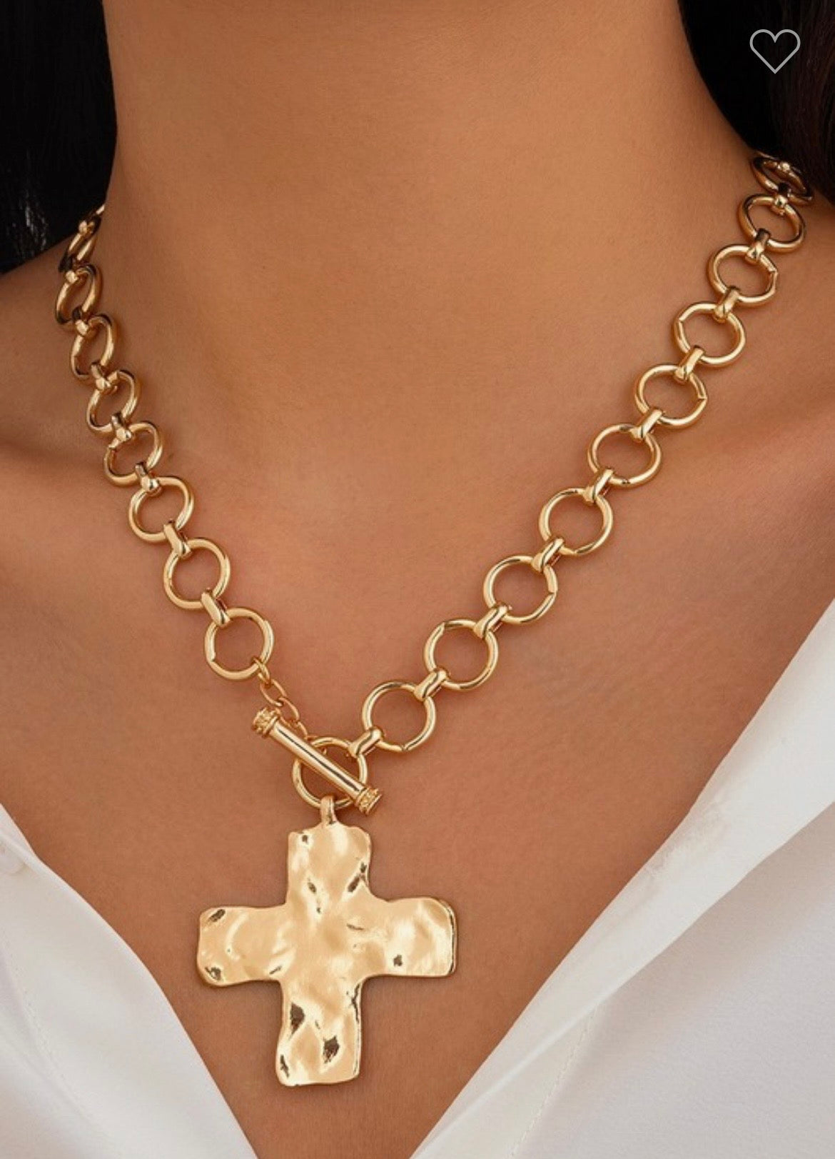 Cross Toggle Necklace