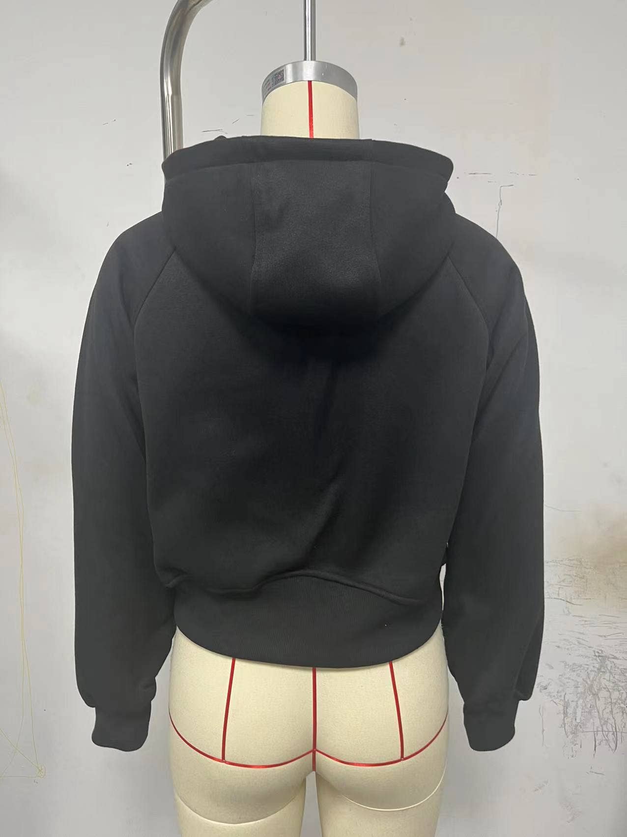 CWOHOL0366_Zip-Up Long Sleeve Casual Hoodie Top