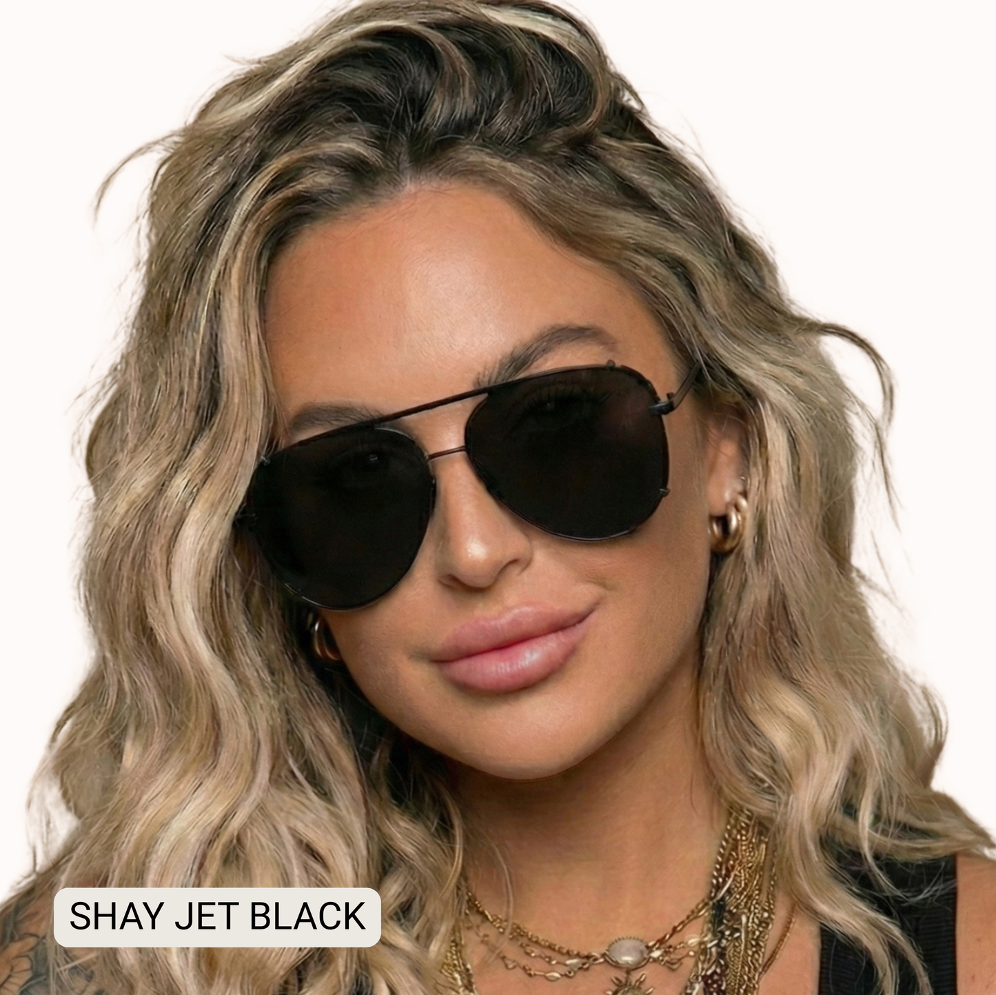SHAY - Women's Polarized Large Hair Friendly Aviator