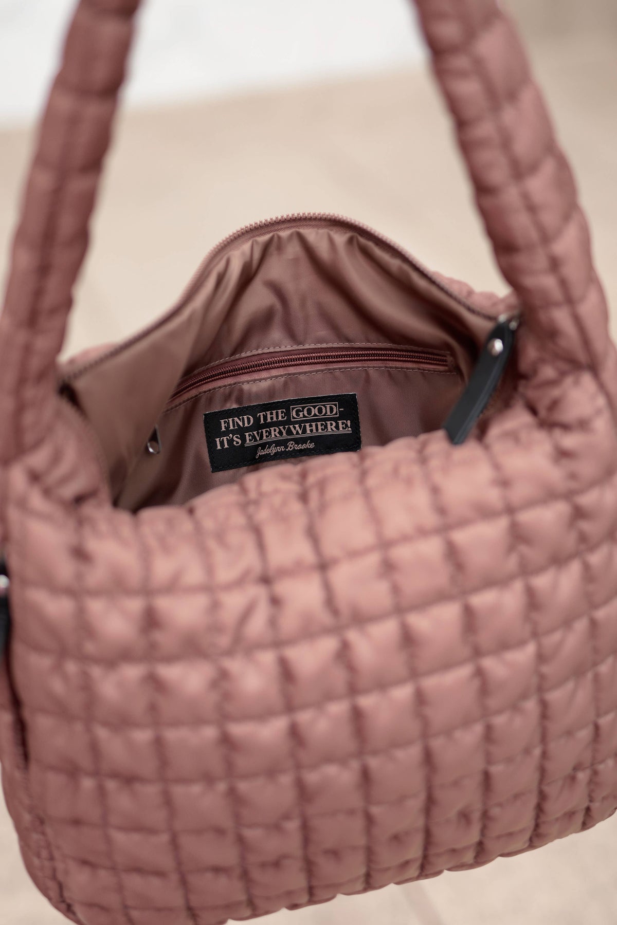 Tote Bag – On Cloud Nine Puffer Sling Purse - Espresso