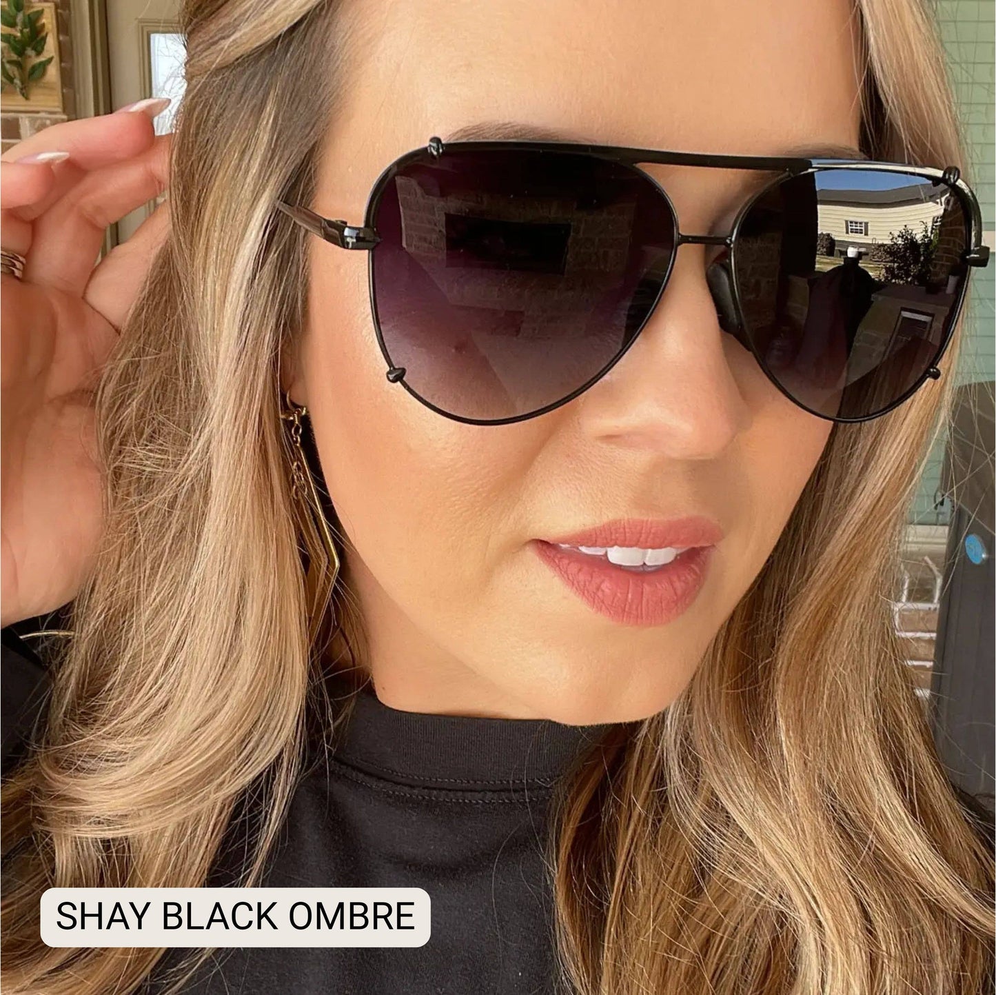 SHAY - Women's Polarized Large Hair Friendly Aviator